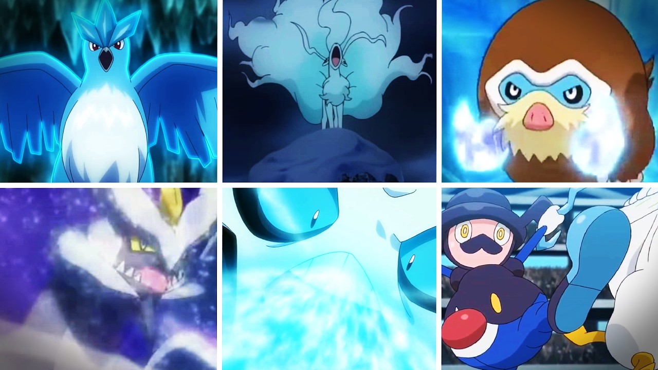[4K] All Ice Type Moves in Pok&eacute;mon (Anime/Mang&aacute;) [2026]