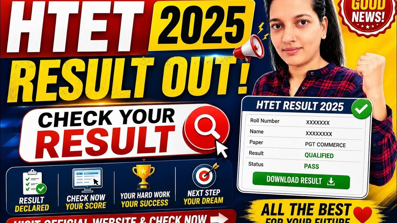 HTET PGT TGT PRT Result Out | Check your result