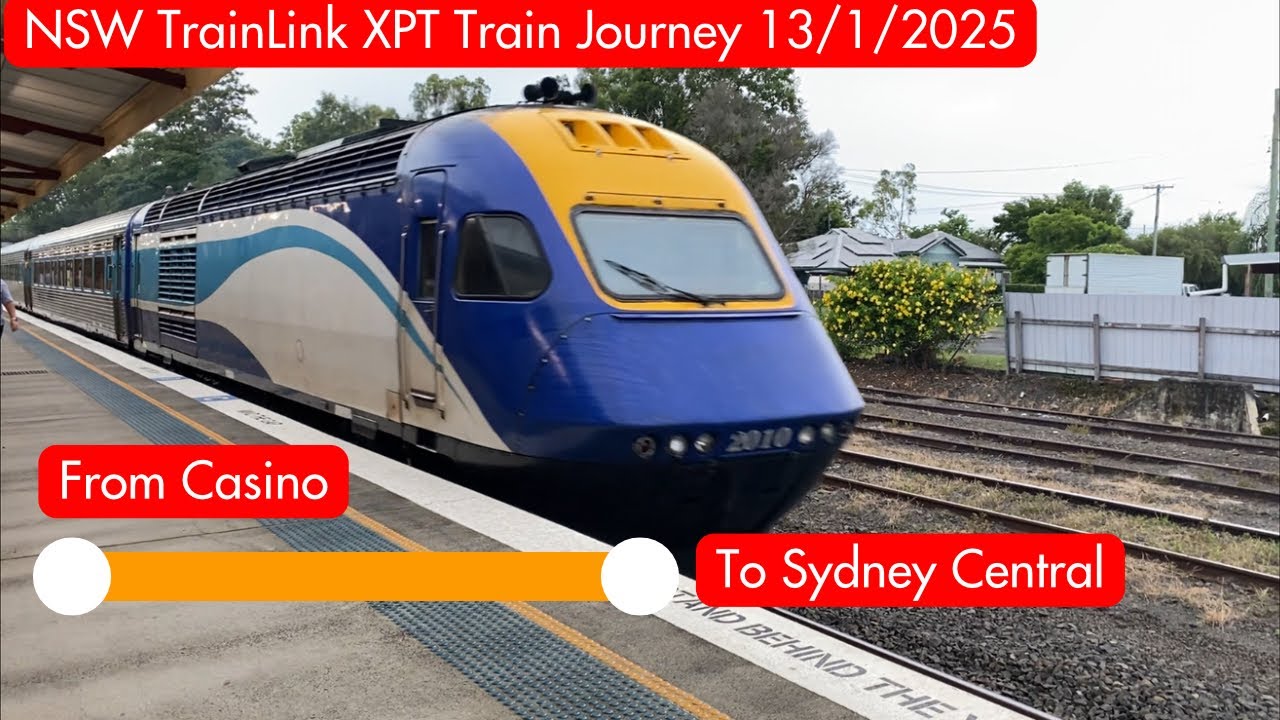 NSW TrainLink XPT Train Journey 13/1/2025 - From Casino to Sydney Central