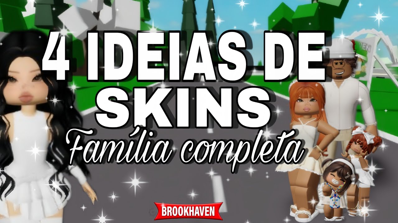 4 IDEIAS DE SKINS PARA UMA FAMÍLIA COMPLETA NO BROOKHAVEN RP | ESPECIAL DE ANO NOVO✨