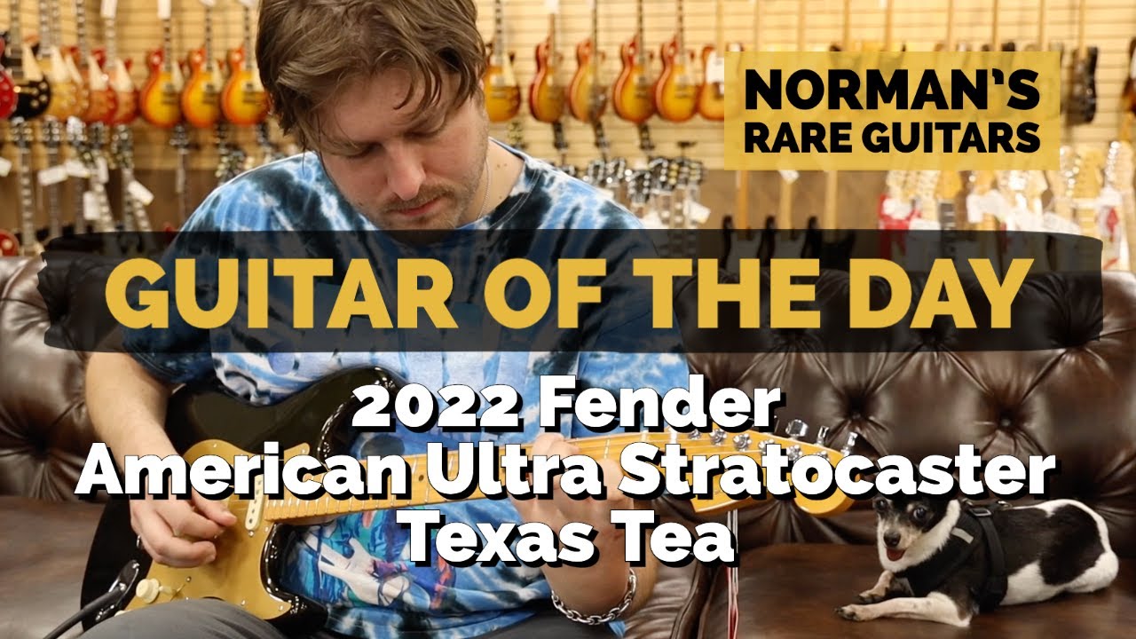 Гитара дня: Fender American Ultra Stratocaster Texas Tea 2022 года | Редкие гитары Norman's