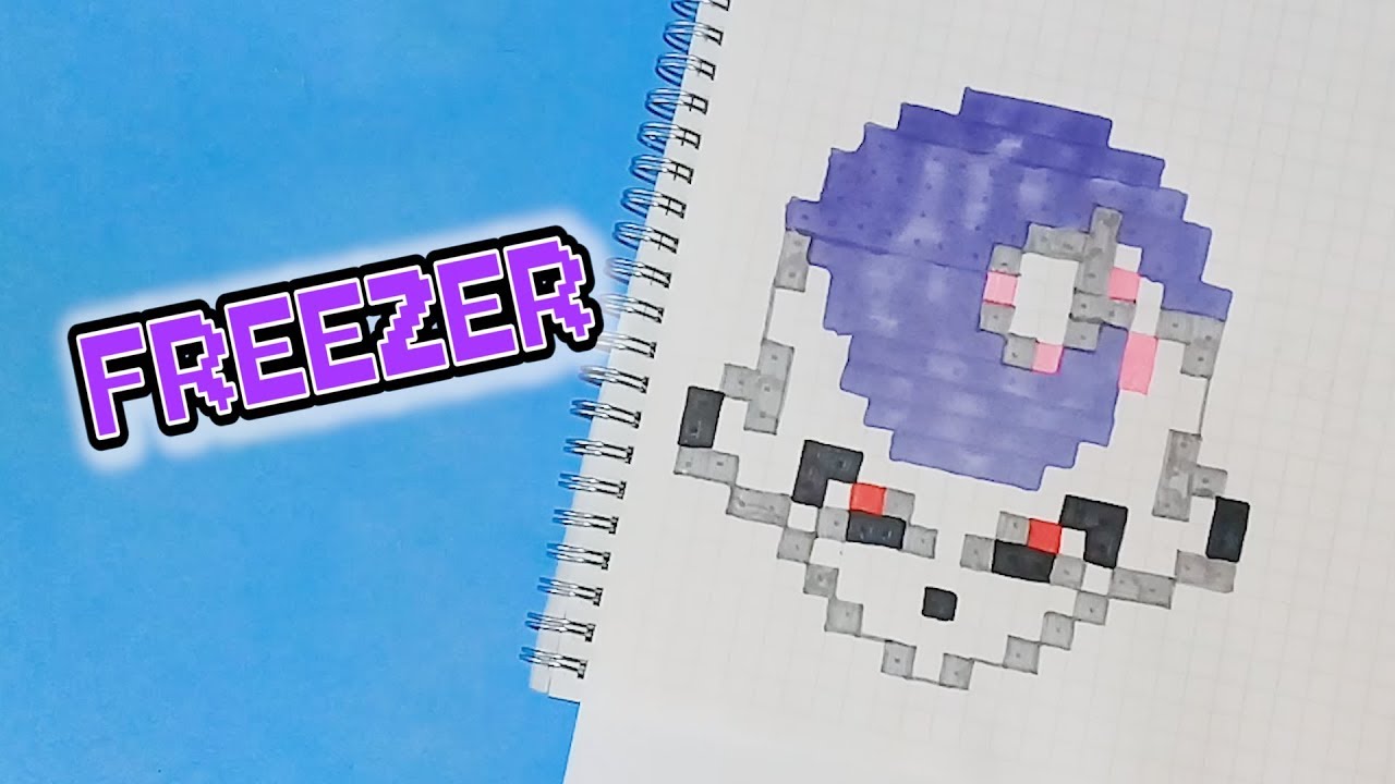 COMO DIBUJAR A FREEZER, DRAGON BALL PIXEL ART - PIXELADOS