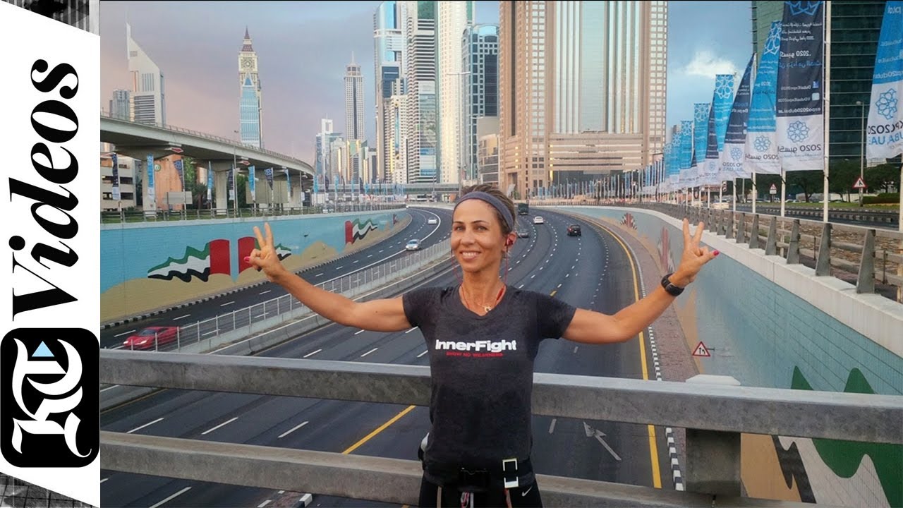 Why is this woman running every street in Dubai?