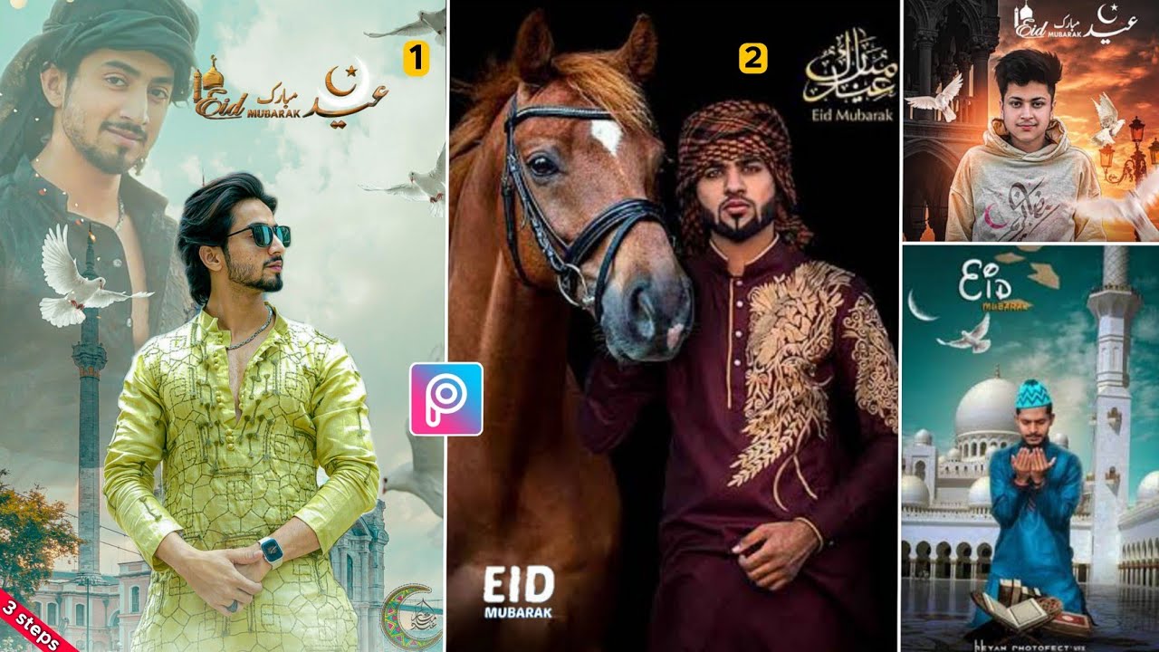 Eid Mubarak Photo Editing in Picsart || PicsArt Eid Photo Editing || Eid Dp Editing