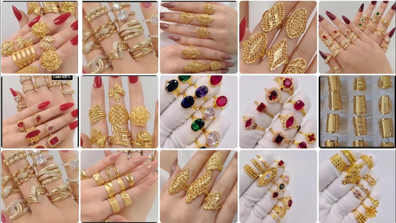 Gold Ring designs 2025 | Best Gold Ring designs for women |Diamond Stone Gold Rings design #trending