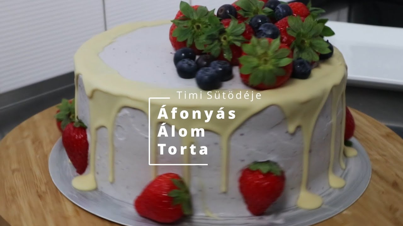 Áfonyás Álom Torta - Timi Sütödéje