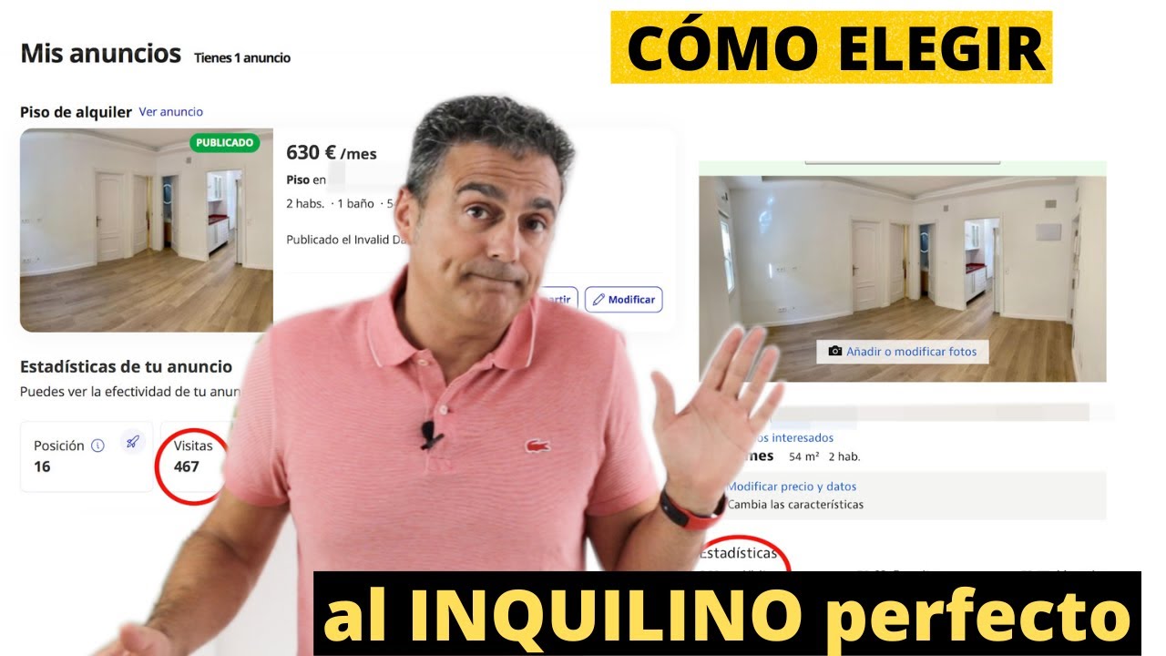 💥 Cómo ELEGIR al INQUILINO perfecto 💰 Y evitar morosos y okupas…