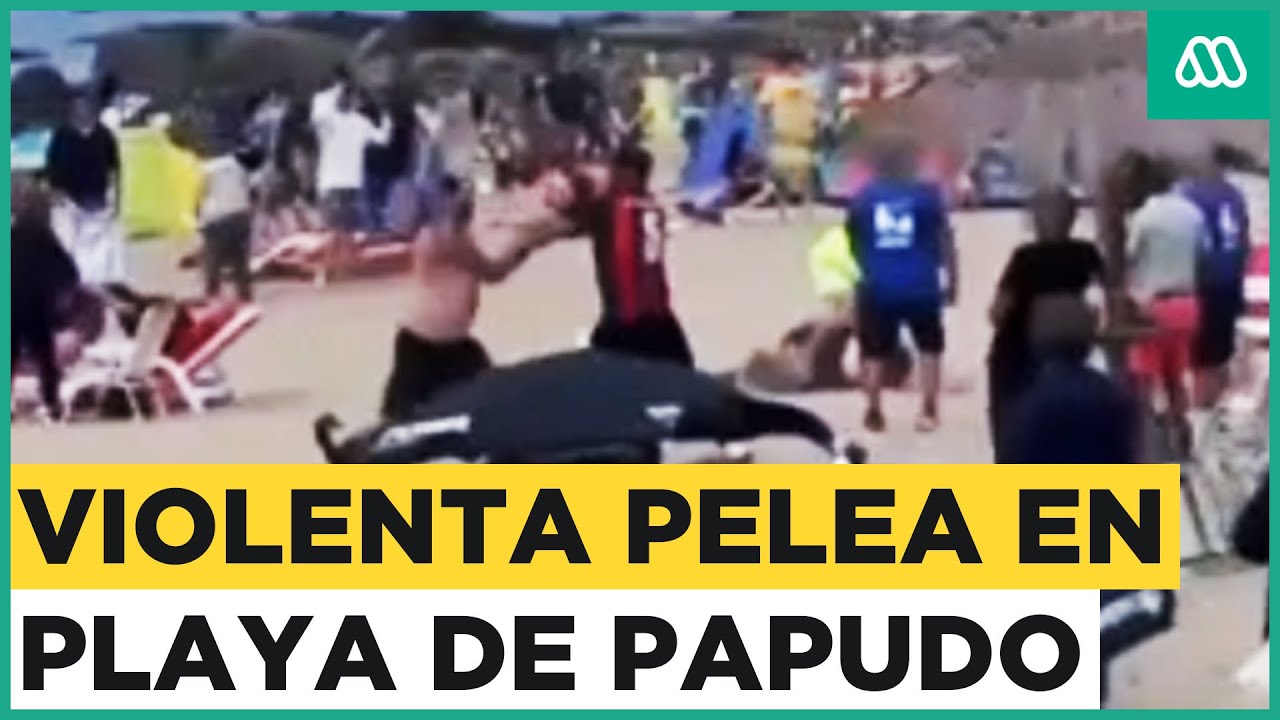 Violenta pelea en playa de Papudo: Sujetos agredieron a salvavidas por denuncia de beber alcohol