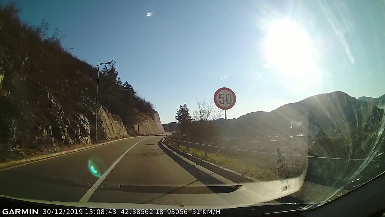 DRIVE #974: Podgorica-Cetinje-Budva (Montenegro) (timelapse 4x) *Read Description*