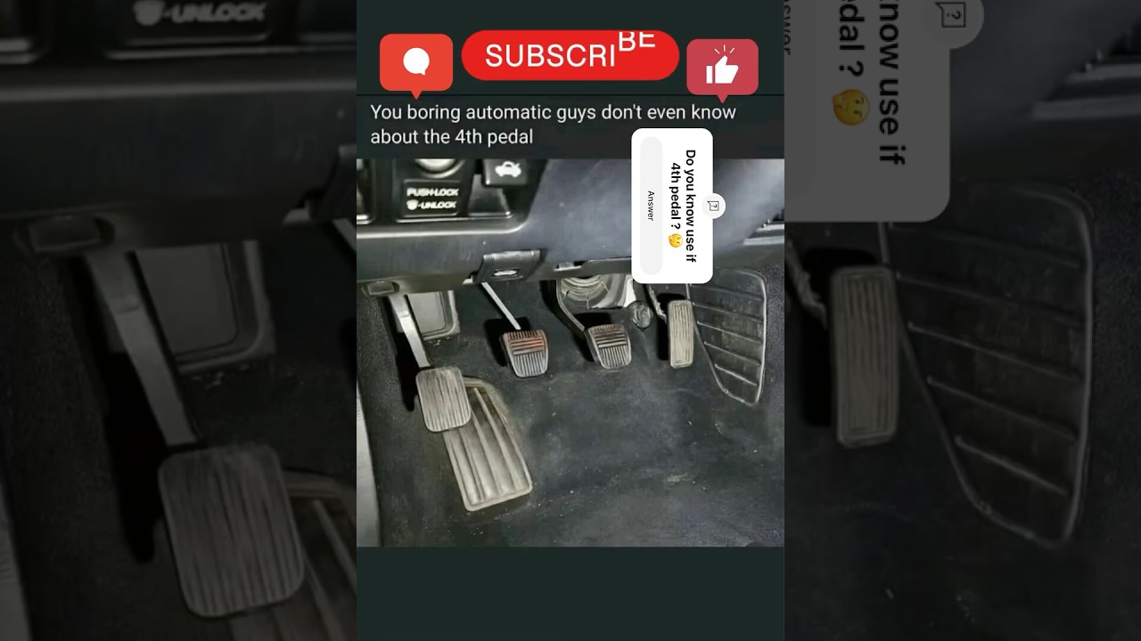 Why there was 4th pedal in the cars ? 🤔 #car #technology #carlover