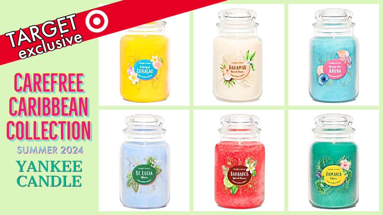 Carefree Caribbean Collection 🌺 from Yankee Candle, Target exclusive 🌺 haul and first impressions!