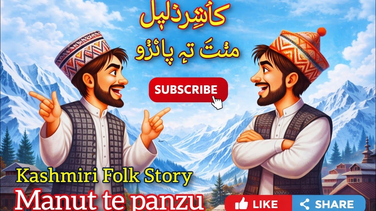 Kashir Daleel || Manut Te Panzu || Kashmiri Folk Story منُٹ تہٕ پانٛزُو  || With Illustrations ||