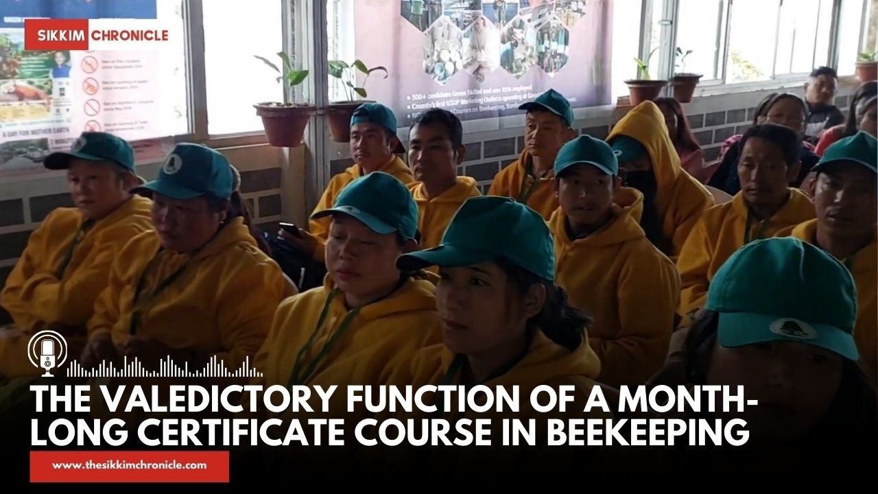 The valedictory function of a month-long Certificate Course in Beekeeping was held at