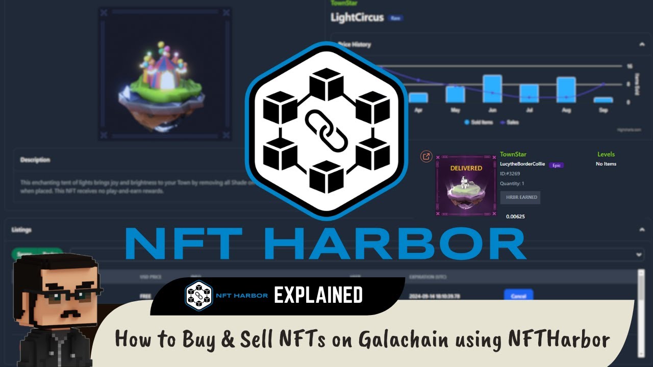 Как покупать и продавать NFT на Galachain с помощью NFTHarbor
