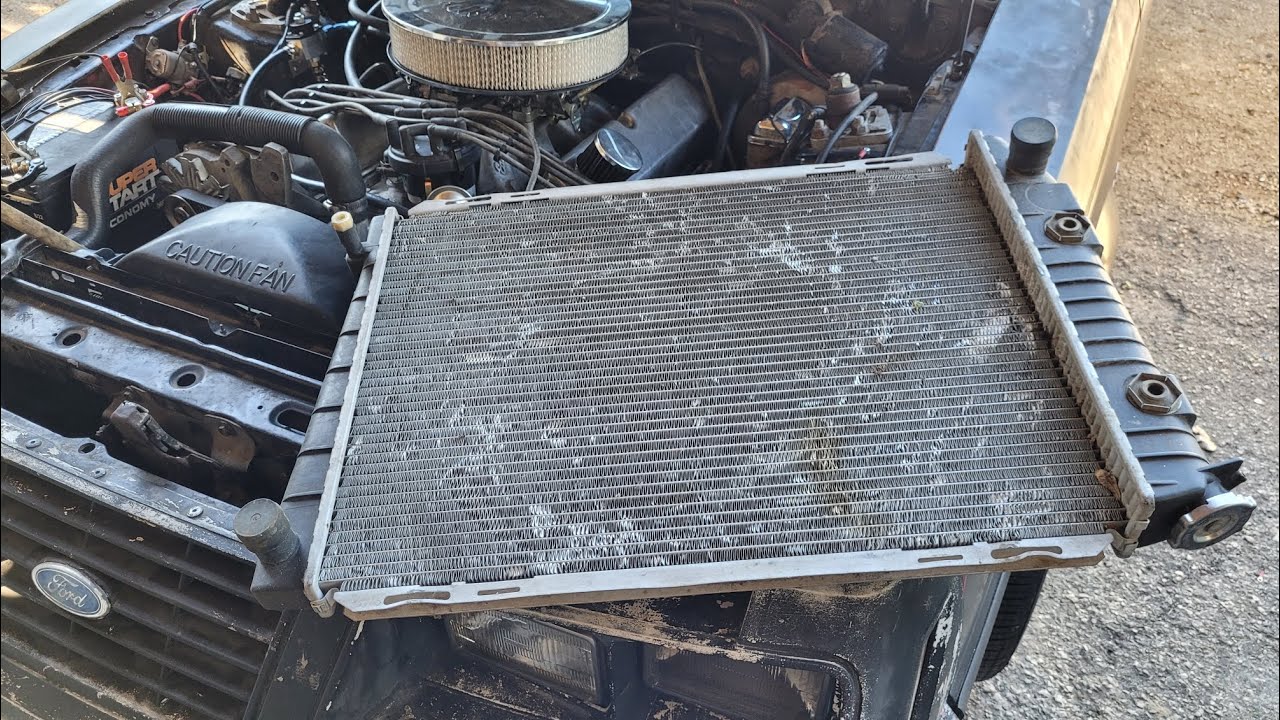 A new (used) radiator and driving lessons for Jr. in Project: Piece Of Stang.