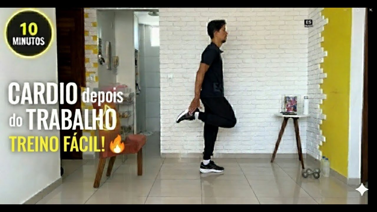 CARDIO DEPOIS DO TRABALHO 🔥 10 Minutos para Queimar Calorias e Relaxar em Casa