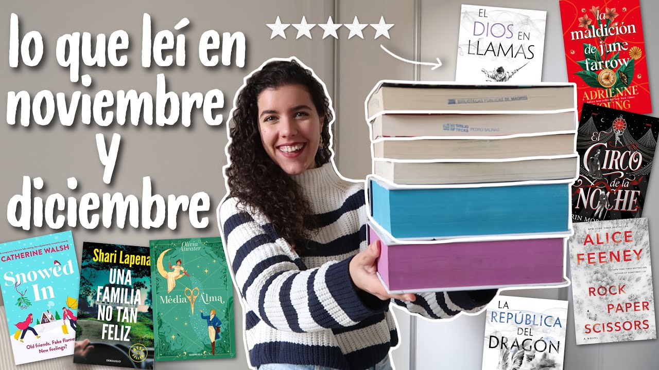 wrap up de todos los libros que leí en noviembre y diciembre 📖 *fantasía, misterio, romance*
