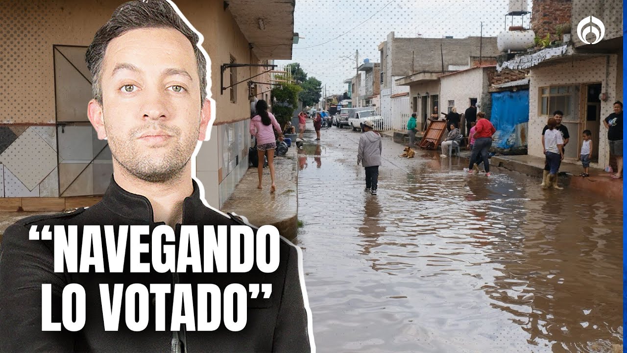Critican a José Ramón López por parar su arduo trabajo para lamentar inundaciones de Iztapalapa