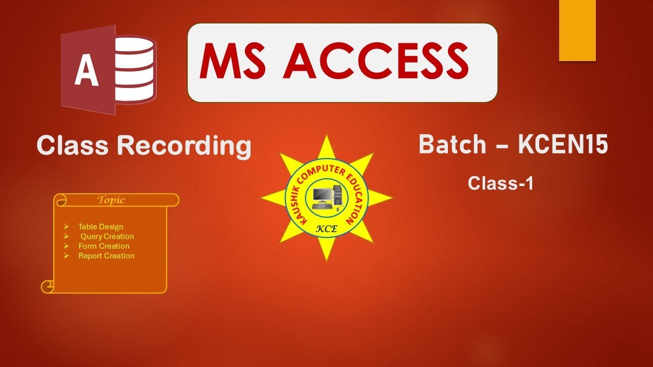 MS Access Class-1