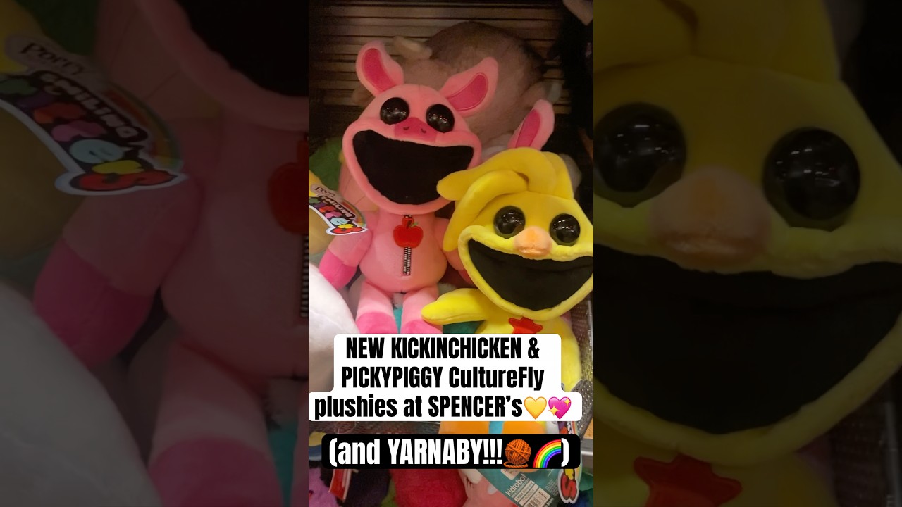 NEW SMILING CRITTERS & YARNABY CultureFly plushies at SPENCER&rsquo;S #smilingcritters #poppyplaytime