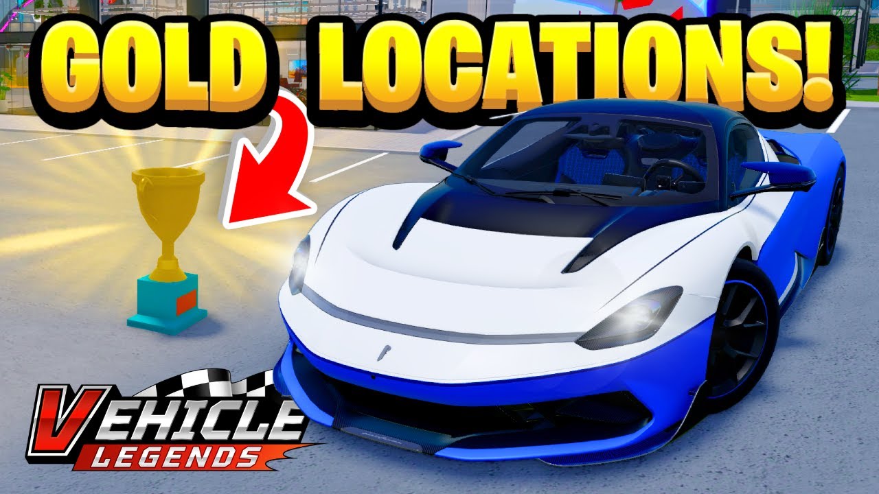 Все 20 МЕСТ ПОЛУЧЕНИЯ ЗОЛОТОГО КУБКА в игре Vehicle Legends!
