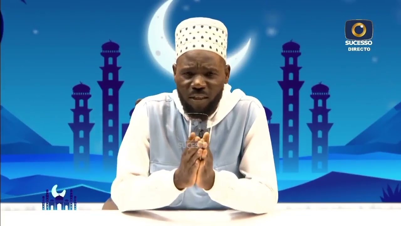 Sheikh Abdul Rahman faz uma prece especial ao PCA da TV SUCESSO.