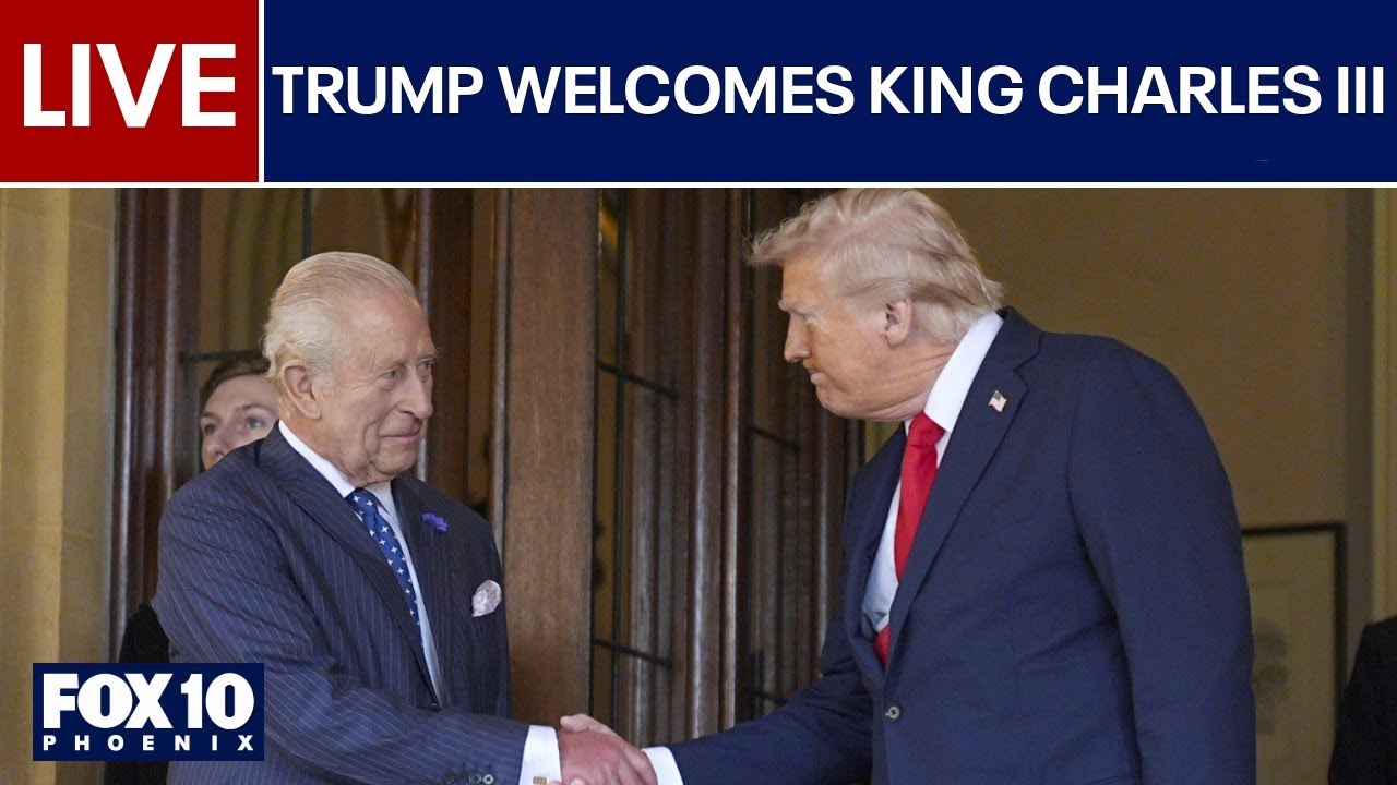 🔴LIVE: Trump welcomes King Charles III and Queen Camilla to the White House for state visit | FOX...