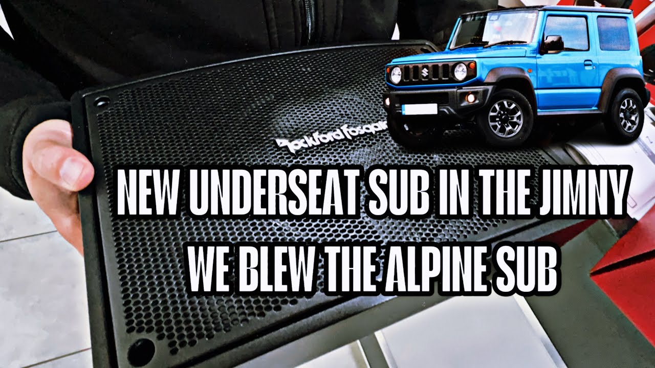 We BLEW 😱 the Alpine PWE-S8 Sub and replaced it with a Rockforsforsgate PS-8 it sounds goood 🤭😁