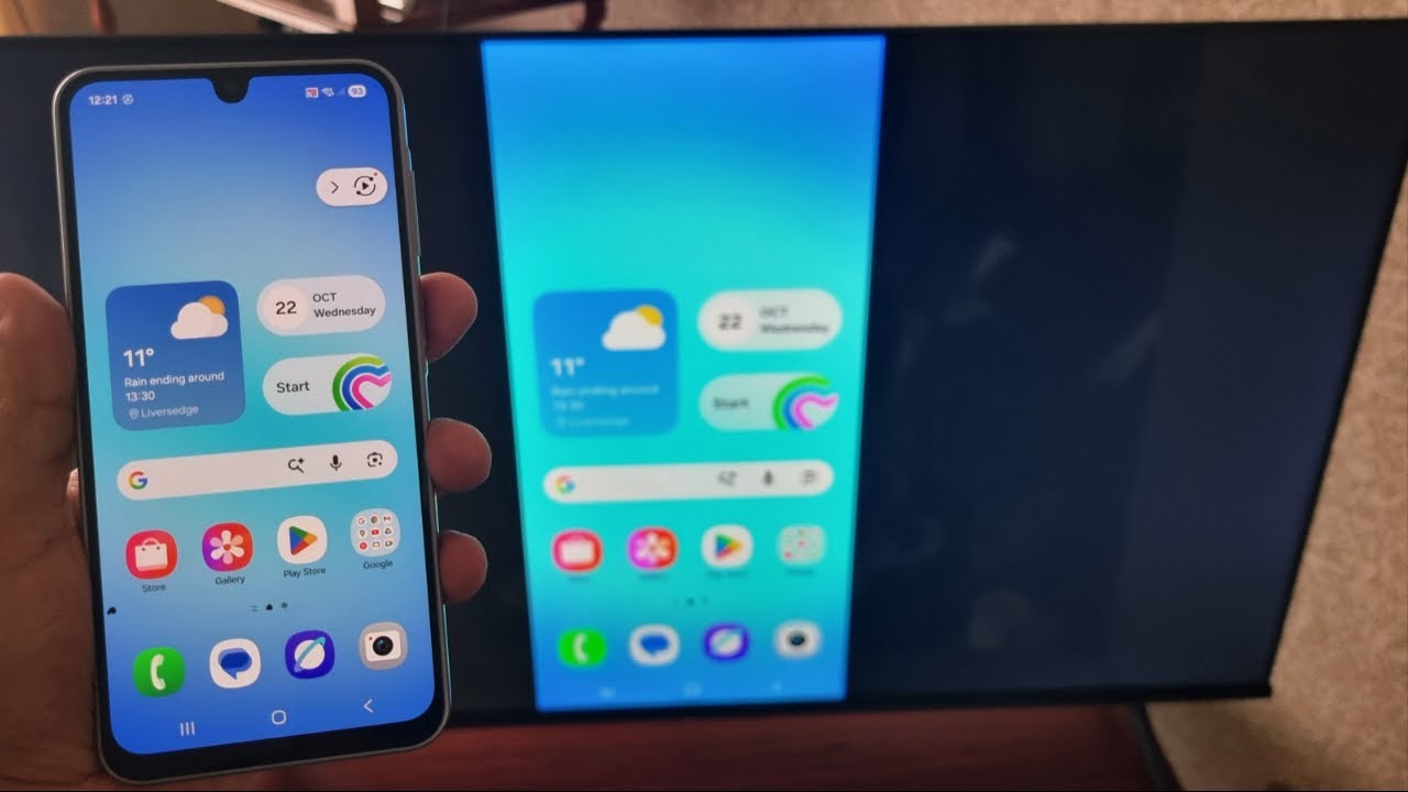 Samsung Galaxy A17 5G: как настроить функцию зеркалирования медиаконтента SMART-VIEW на телевизор...