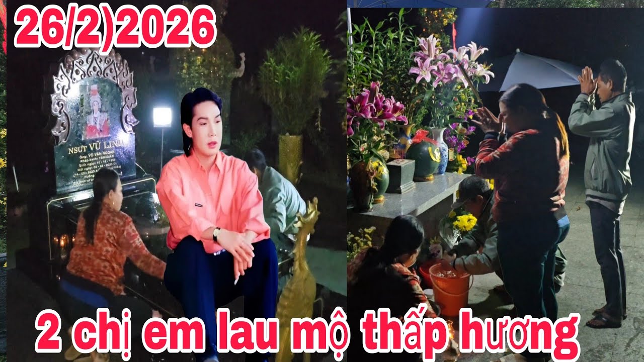 Sáng bích đến sớm lau đèn thấp hương lau mộ cho nsut vũ linh trời mưa buồn quá 