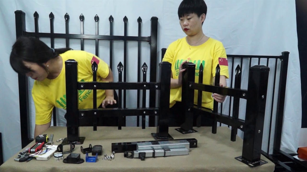 How to install tubular fence