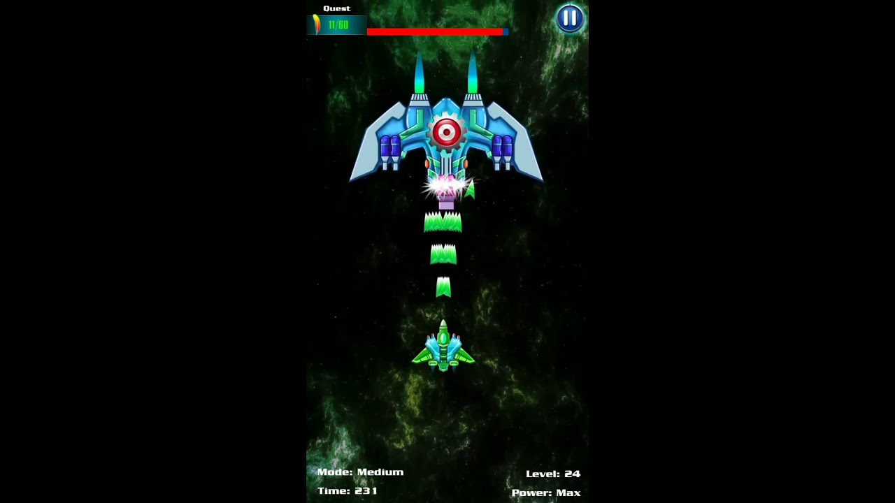 Galaxy Attack: Alien Shooter level 24 | level 24 Boss | Gameplay