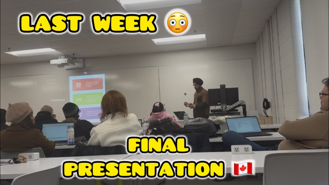 Last Week of College 🎓in canada 🇨🇦 | Presented My E-Commerce Website in Class 😳