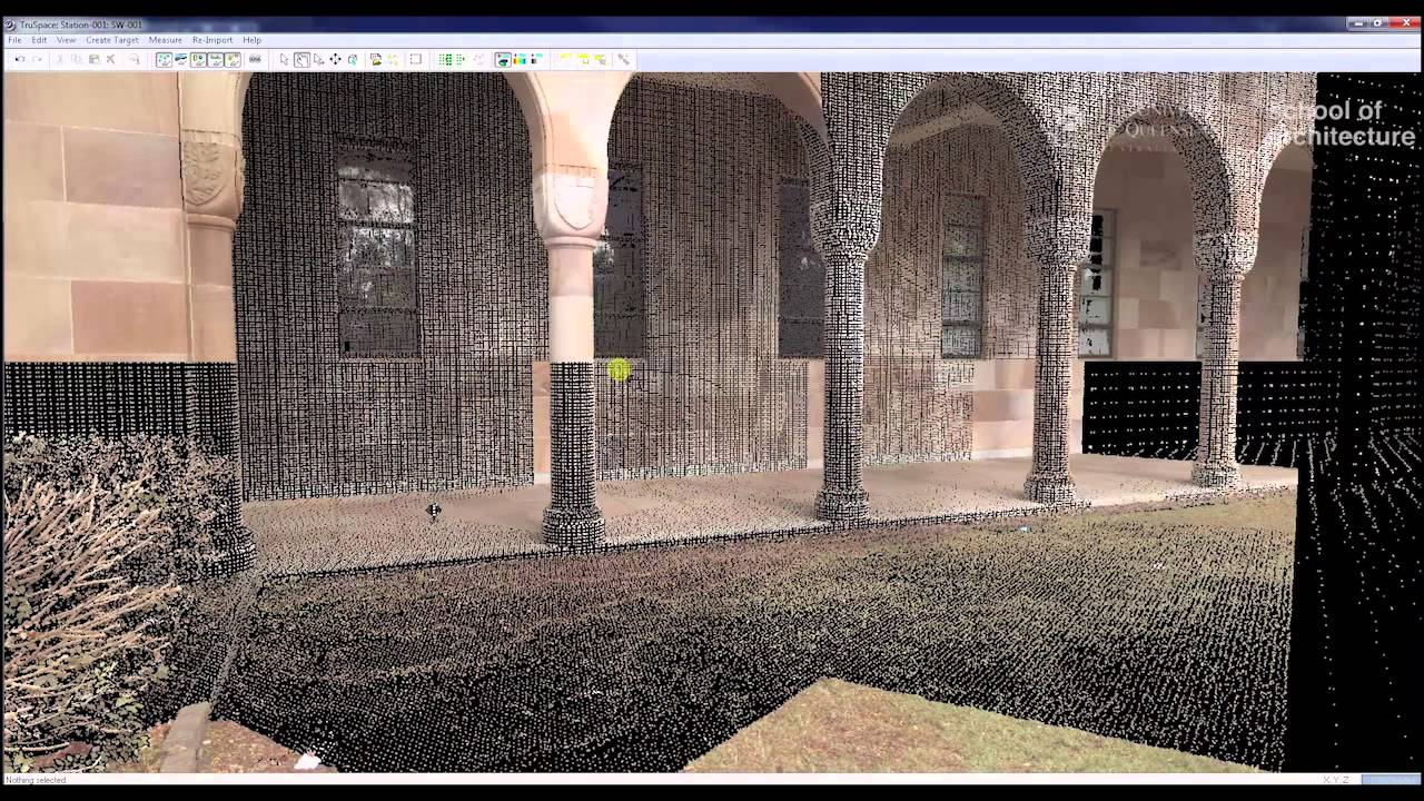 3D Laser Scanning - Leica Cyclone P1 Interface and Targets