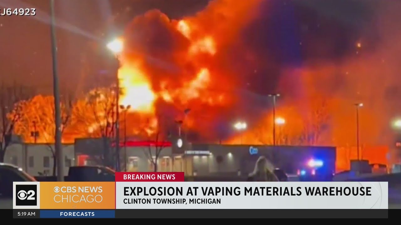 Explosion at vaping materials warehouse in Michigan