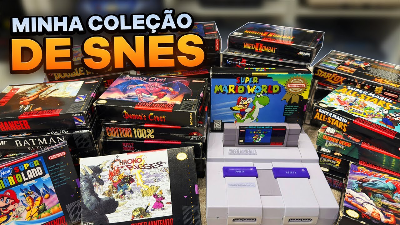 Minha coleção de SUPER NINTENDO com 81 jogos!
