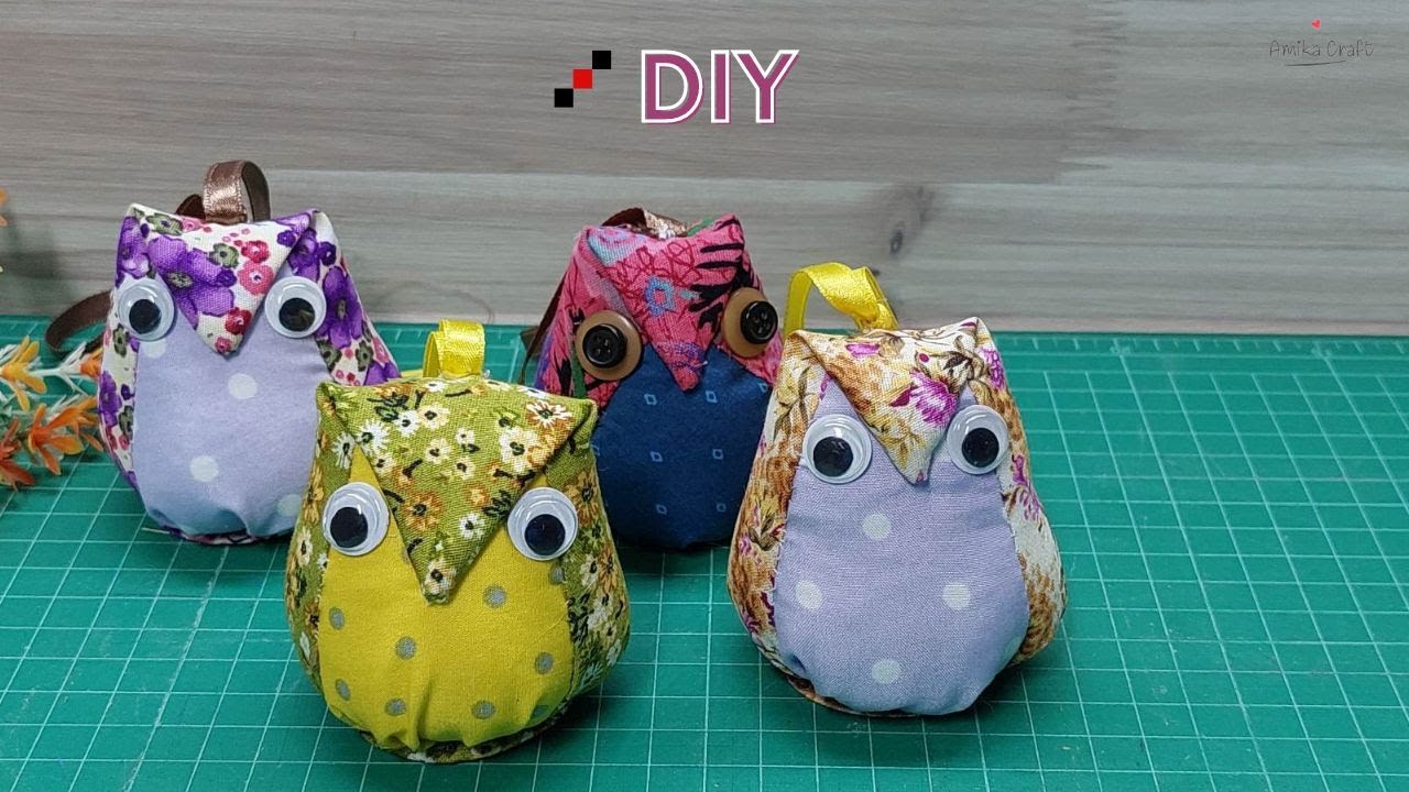 OWL....  Big eyes. Hand sewn, Very easy