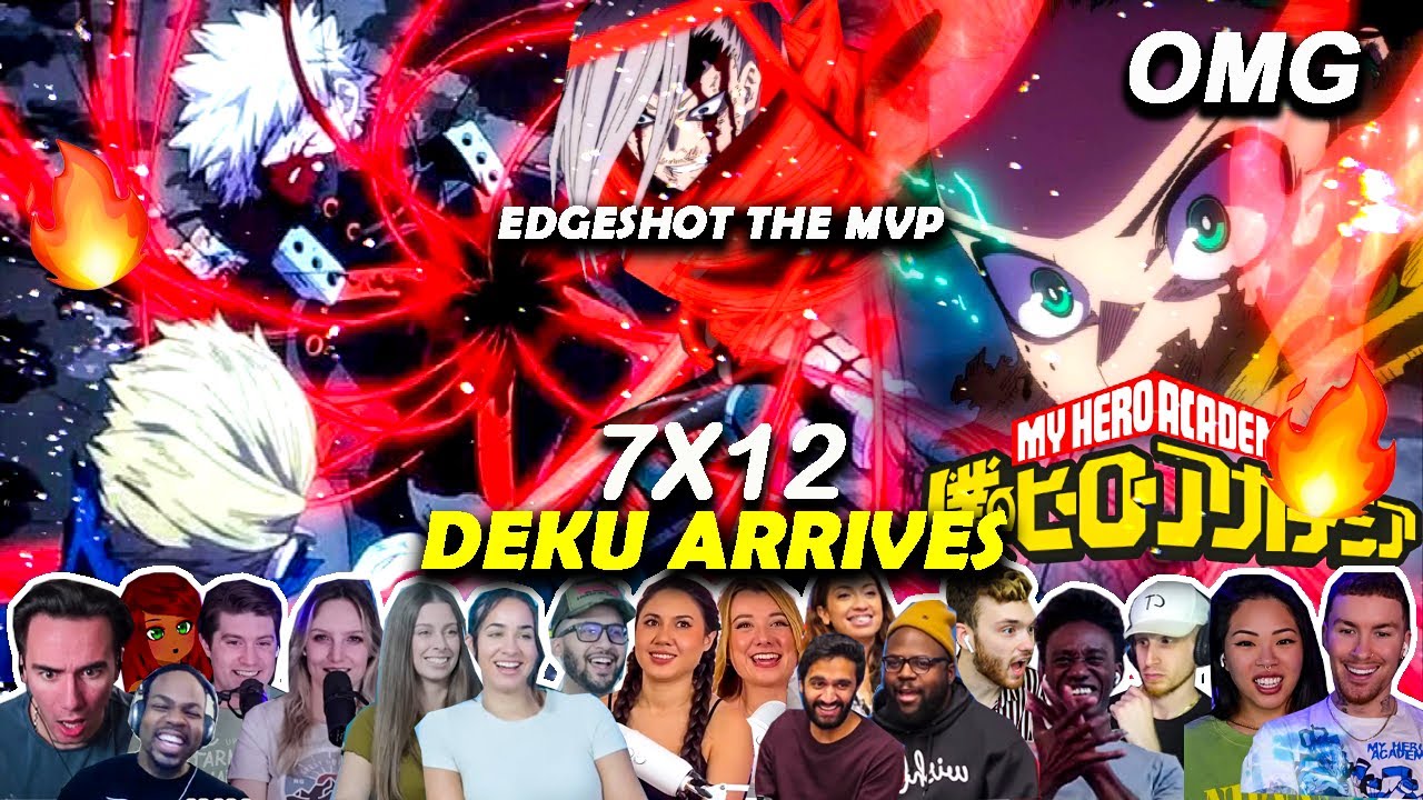 DEKU FINALLY ARRIVES!⚡Edgeshot Revives Bakugo?😭My hero Academia Episode 7x12 Reaction Mashup