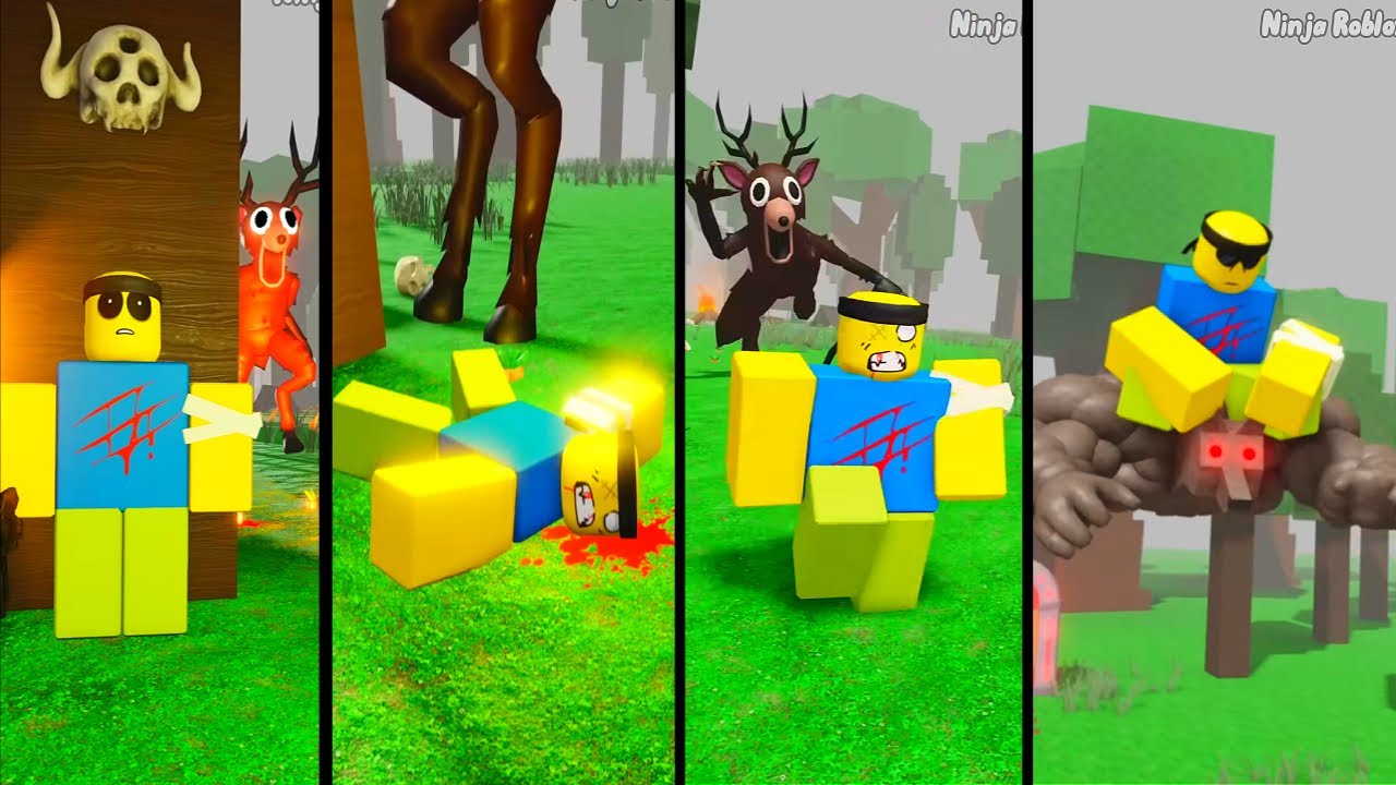 Roblox When the Werewolf help Noob in the forest ☠️ PT4 - ROBLOX MIX