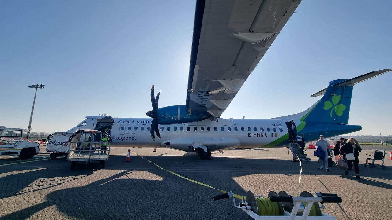 Trip report from Dublin to Southampton with Aerlingus ATR 72-600 Reg: EI-HNA