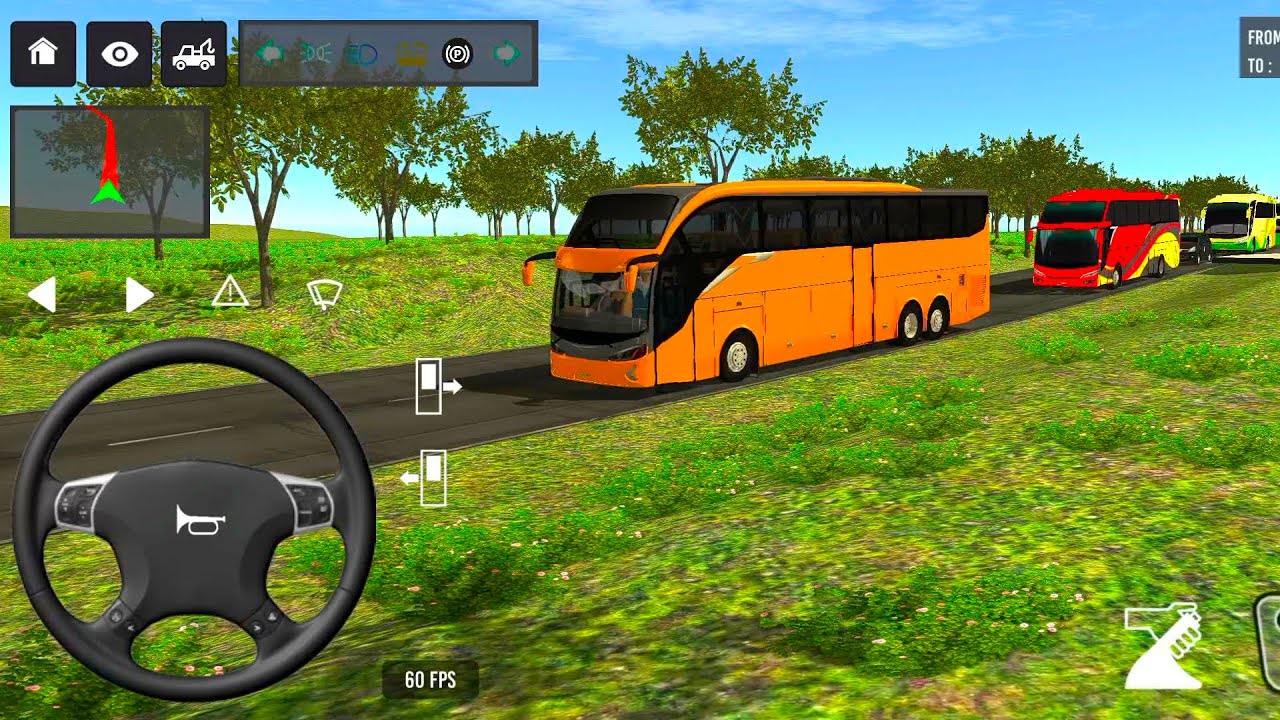 Indonesia Coach bus driving | Euro bus simulator 2025 Android gameplay #game 1 Part 51