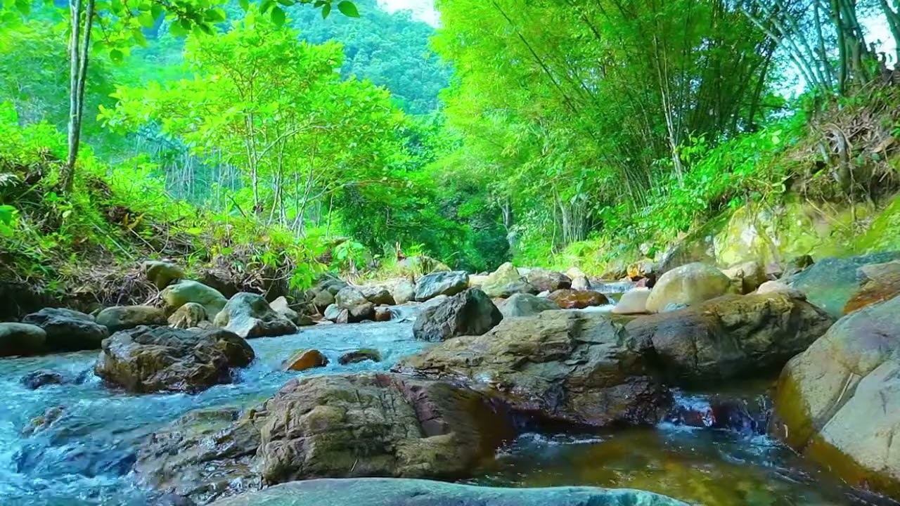 elaxing Music and The Sound of Water to Relieve Worry and Anxiety, Relieve Stress, Piano music