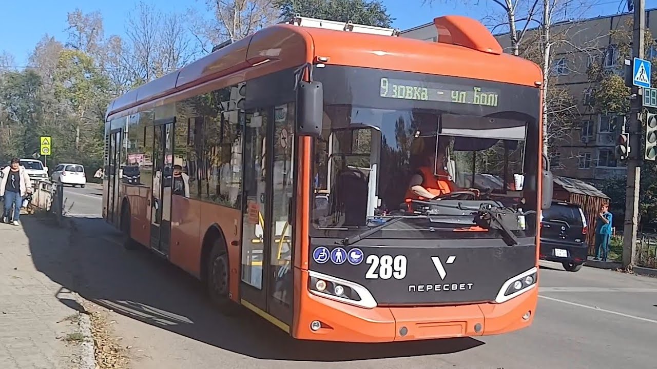 Хабаровск. Поездка на троллейбусе Volgabus-5270T 