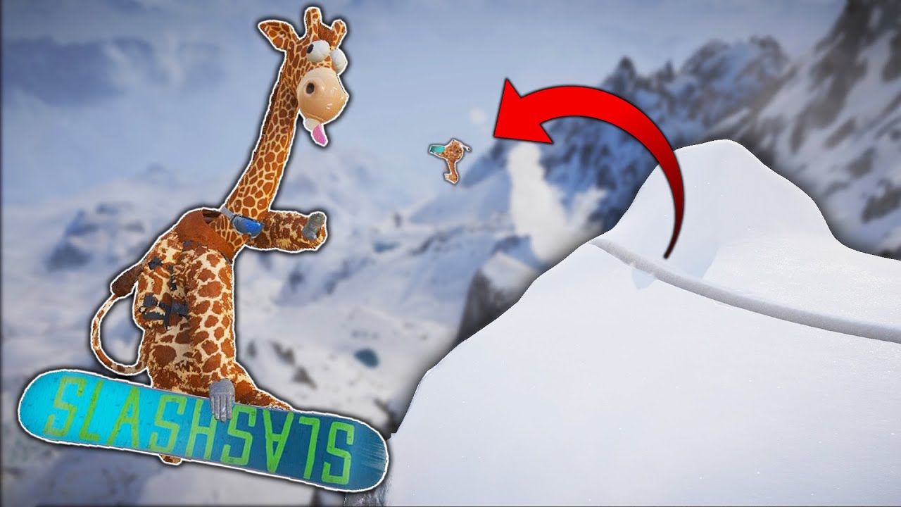 I'M A SNOWBOARDING GIRAFFE! (Steep)