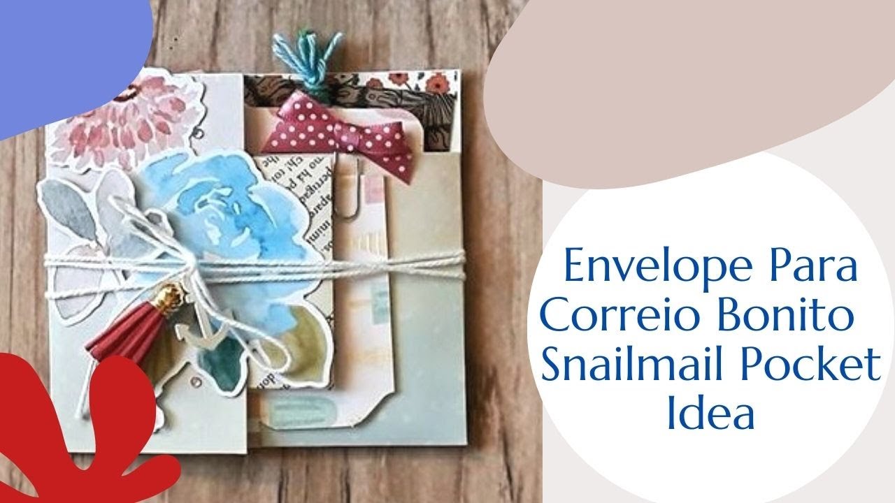 Envelope ou Bolso Para Correio Bonito | Inspiração |Snail Mail Pocket Idea