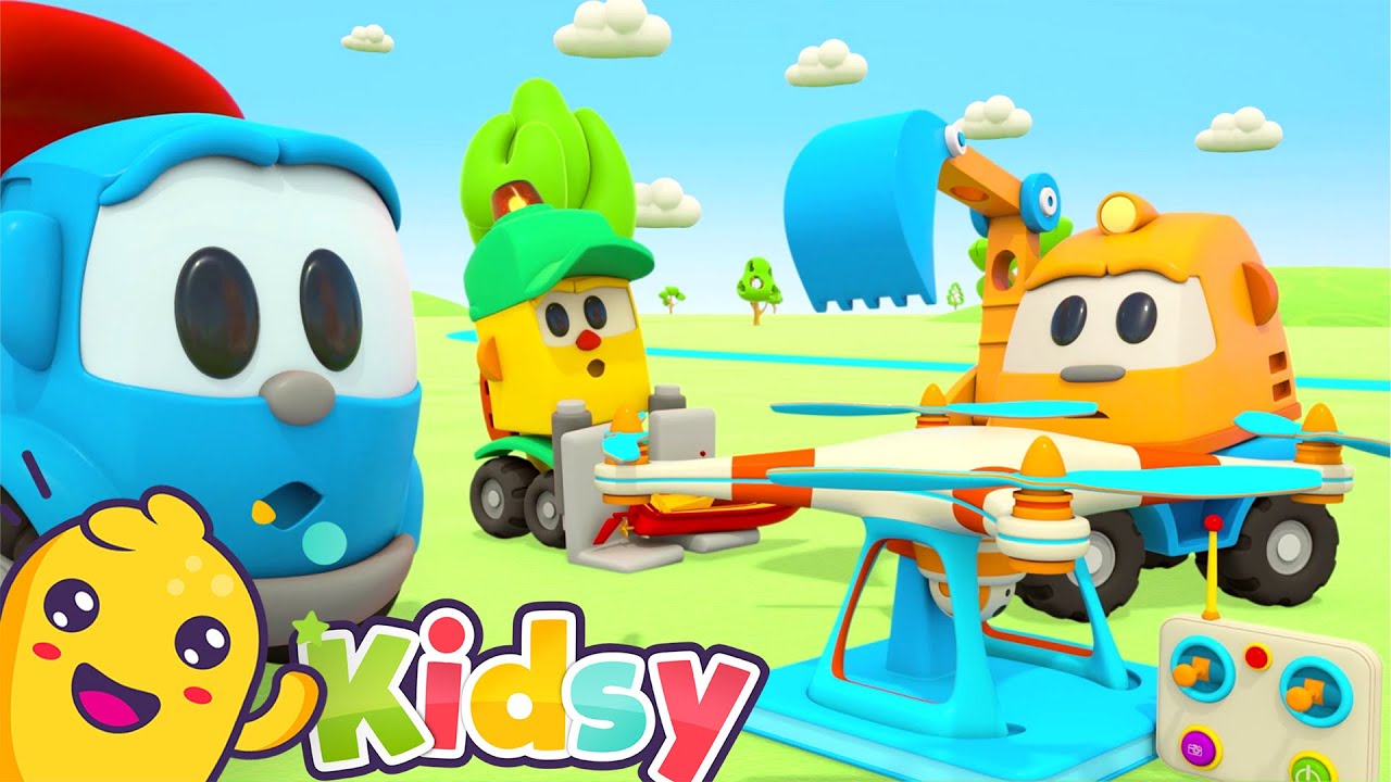 Sing with Leo the Truck - The Drone! | KIDSY Happy Songs for Kids 🚁🌈