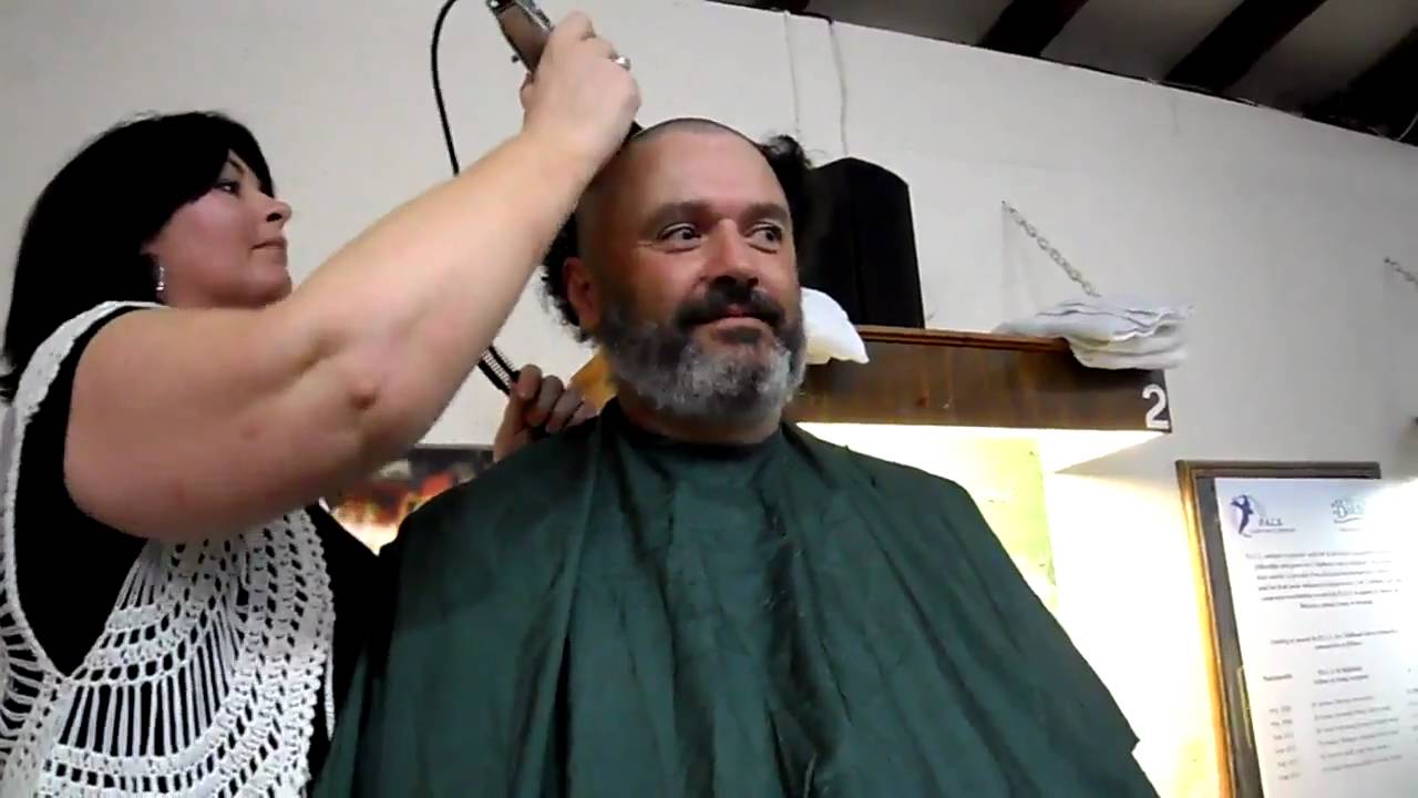 St. Baldrick's Head (+ Beard) Shaving - Part 1 HD