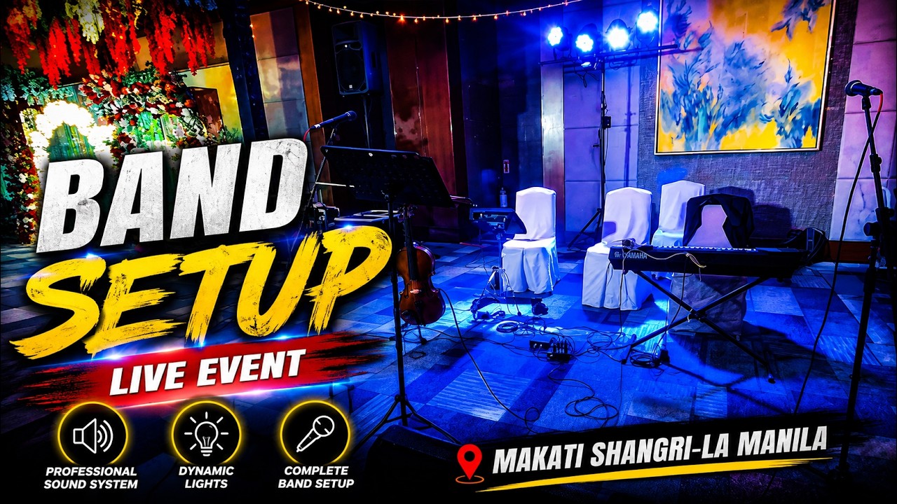 Wedding Gig at Makati Shangri-La | Live Band Setup with My Sons