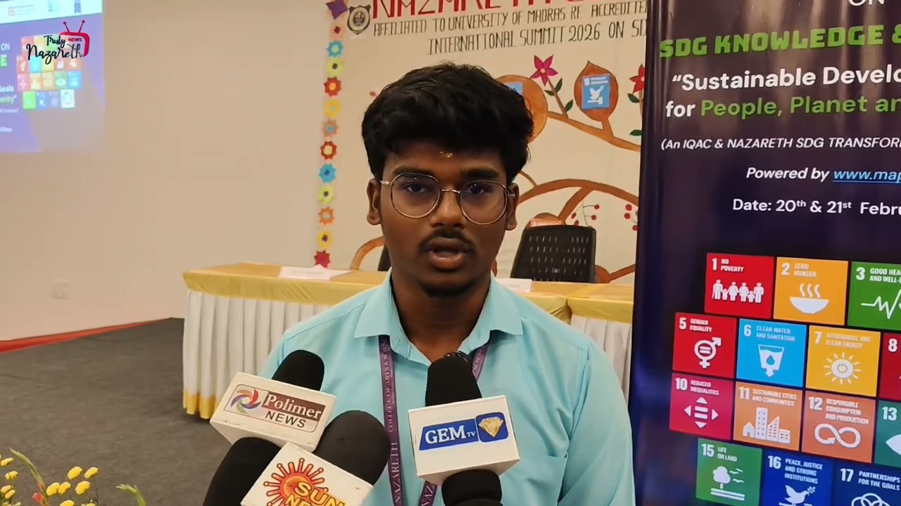 Student Reflections from the SDG Summit - Hemachandran MSW Student testimony