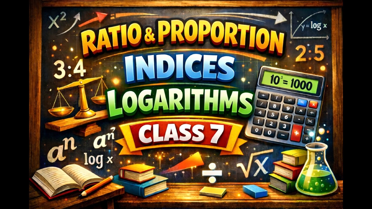 Ratio and Proportion, Indices, Logarithms | Class 7